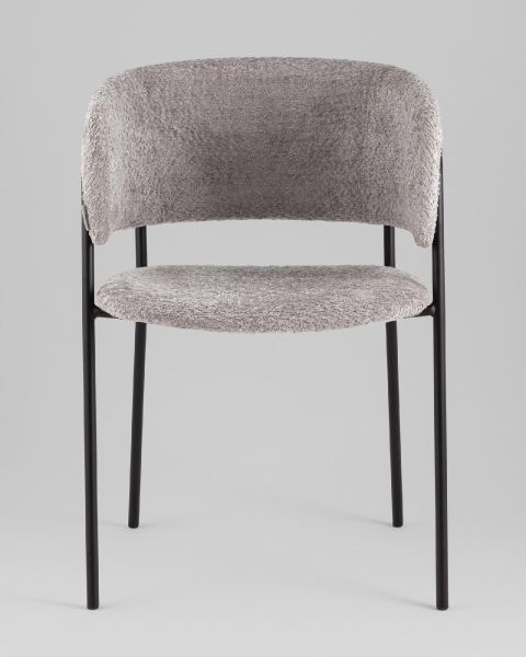 Кресло Нэлли New букле светло-серый