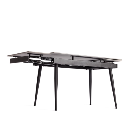 Стол обеденный Lord Grey/Лорд Грей светло-серый и черный