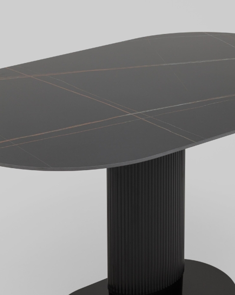 Стол обеденный Mystery 130х80 см черный керамика