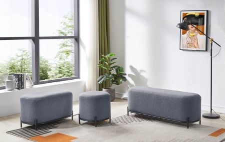 Пуф SOFA 03-4040 серый HE512-11