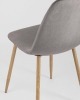 Стул Валенсия велюр серый