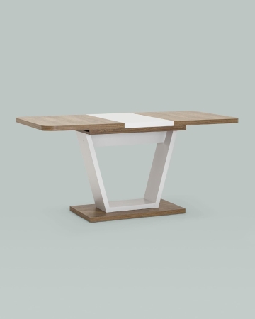 Стол Vector 120-160*80 дуб Канзас, пепел