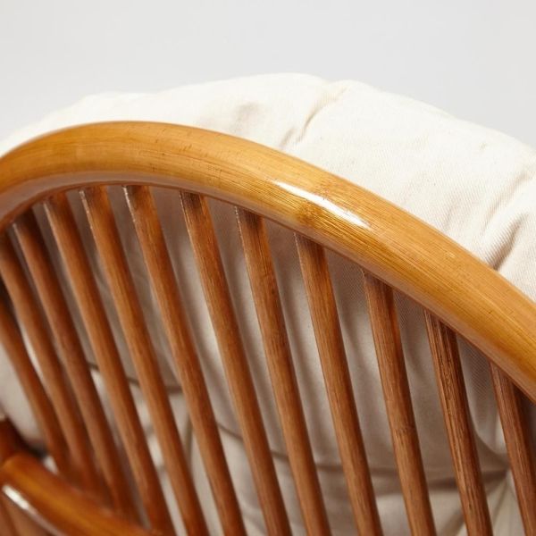 Кресло-качалка VIENNA (разборная) без подушки, ротанг top quality, 58x133x102 см, коньяк