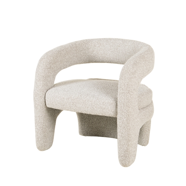 Кресло лаунж Bones серебристый