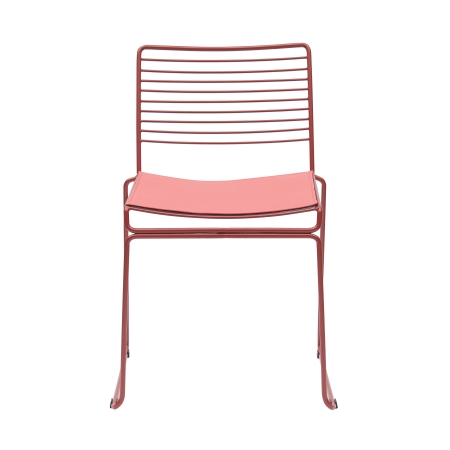 Стул обеденный Danny бордовый с подушкой