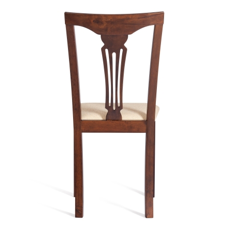 Стул Гермес (Hermes) дерево гевея, 43х49х94 см, капучино, ткань бежевая