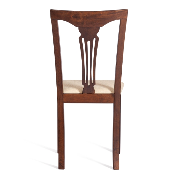 Стул Гермес (Hermes) дерево гевея, 43х49х94 см, капучино, ткань бежевая