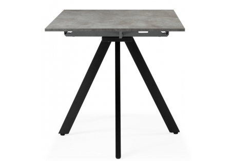 Стол деревянный Райн 116(160)x77 раздвижной цемент, черный