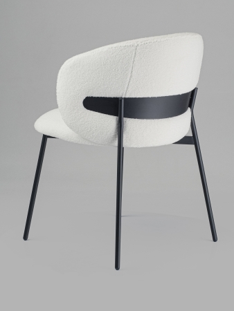 Стул для кухни SOLIS белый экомех HUSH 000