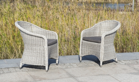 "Равенна" плетеное кресло из искусственного ротанга, бежевый