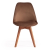 Стул Secret De Maison TULIP SOFT (mod. 74) вельвет, дерево, 54х47х83 см, коричневый (HLR11), натуральный