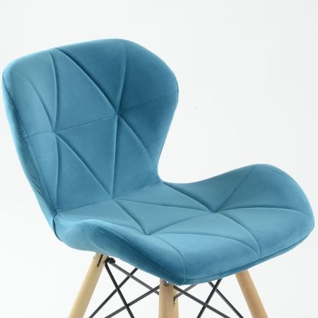 Стул Perfecto бирюзовый велюр