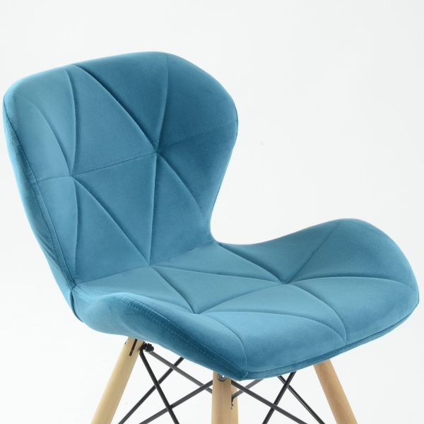 Стул Perfecto бирюзовый велюр
