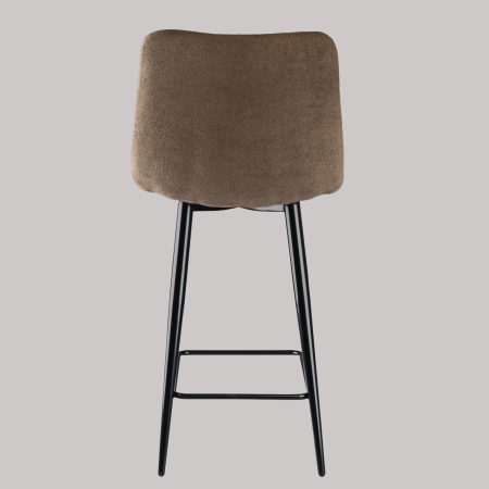 Стул полубарный Base букле коричневый MOSS 292 60см