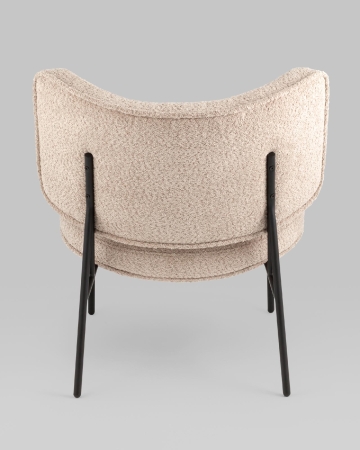 Кресло District Lounge букле капучино