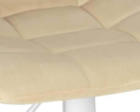 Набор 2 шт Стул барный TAILOR WHITE, бежевый велюр (MJ9-10)