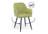 Стул на металлокаркасе Инфини 360 зеленый (ocean 013), черный