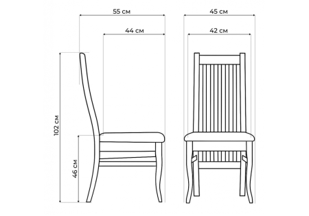Стул деревянный Арлет белый, tenerife latte