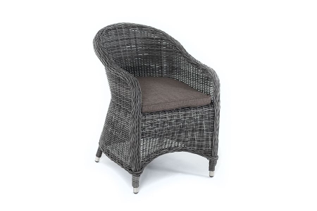Плетеное кресло "Равенна" из искусственного ротанга, цвет графит
