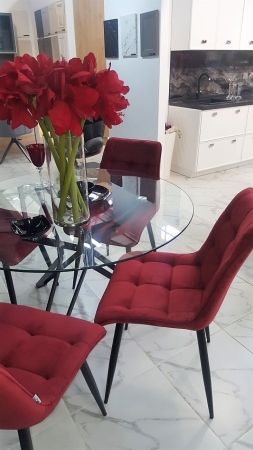 Стул CHIC G062-36 бургунди, велюр