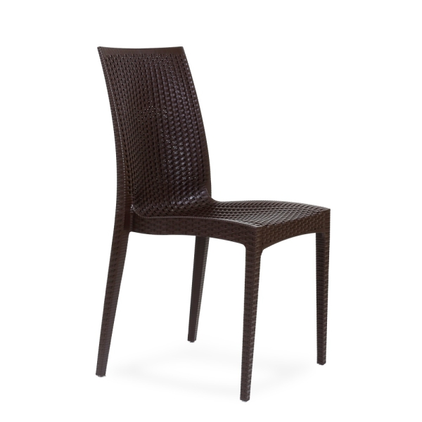 Стул N-36 пластик темно-коричневый