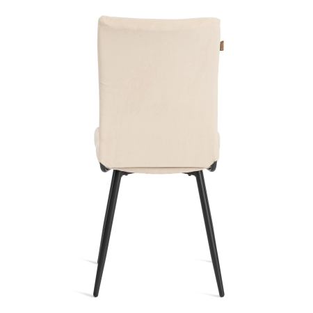 Стул обеденный Monte Carlo молочный, черный