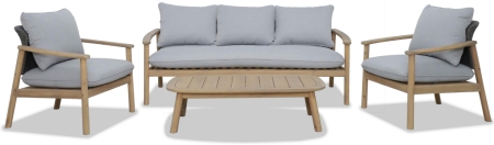 Диван деревянный трехместный с подушками Tagliamento Freeport