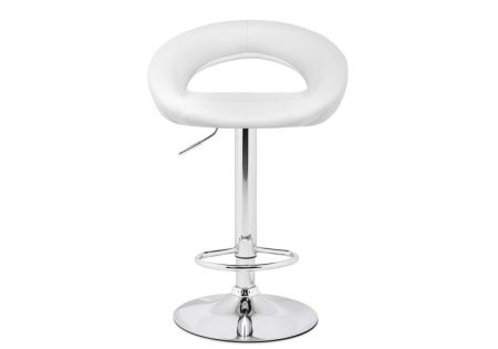 Барный стул Oazis белый, хром
