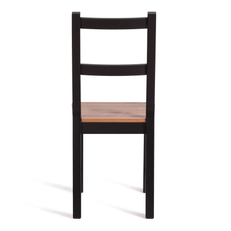 Стул Соната коричневый, темное дерево, твердое сиденье, без подлокотников