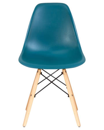 Стул обеденный DSW ножки светлый бук, цвет морской волны G-05