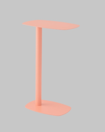 Журнальный столик Eanna L металл коралловый