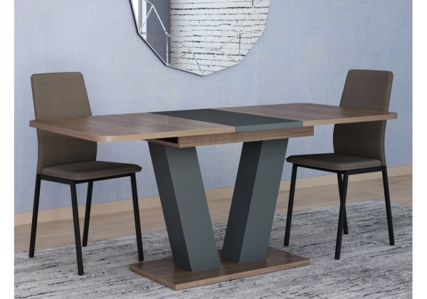 Стол Сиатан дуб табачный, графит Стол Сиатан дуб табачный, графит