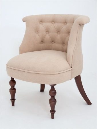 Кресло Бархат темный тон, RS3 - бежевый