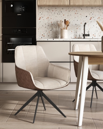 Стул обеденный Alba бежевый спинка экокожа Стул обеденный Alba бежевый спинка экокожа