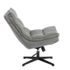 Кресло лаунж Reflex/Рефлекс с пуфом светло-серый