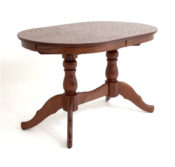 Раздвижной стол Овальный 130 средний тон Раздвижной стол Овальный 130 средний тон