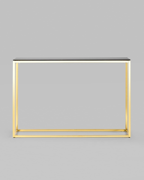 Консоль ТАУН 115*30 золото стекло дым