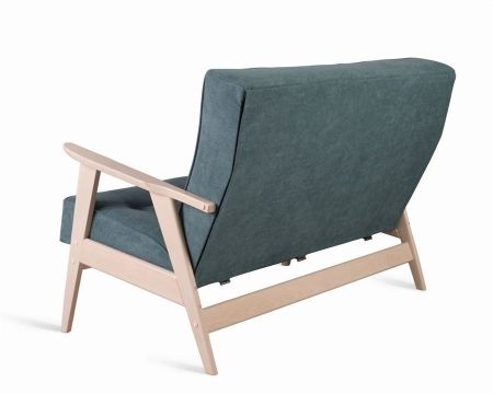 Диван двухместный РЕТРО беленый дуб, RS 29 - бирюзовый Диван двухместный РЕТРО беленый дуб, RS 29 - бирюзовый