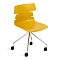 Стул офисный HANSEN (mod. 606-1)пластик/металл, 50х51х81 см, высота до сиденья 45 см, оранжевый/хром