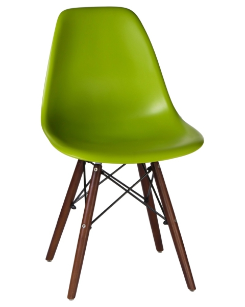 Стул обеденный LMZL-PP623 ножки темный бук сиденья салатовый