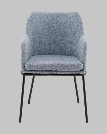 Стул с подлокотниками Кози new ткань букле синий