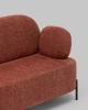 Диван Кэнди ткань букле коралловый Диван Кэнди ткань букле коралловый