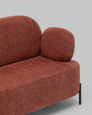 Диван Кэнди ткань букле коралловый Диван Кэнди ткань букле коралловый