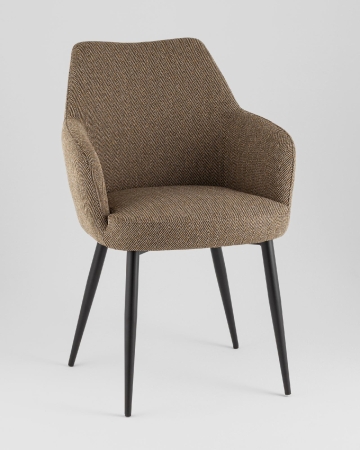 Стул обеденный Katys оливково-бежевый елочка