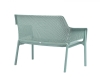 Диван пластиковый Net Bench бирюзовый Диван пластиковый Net Bench бирюзовый