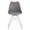 Стул TULIP IRON CHAIR (mod.EC-123) металл и пластик, 54.5*48*83.5 см, серый