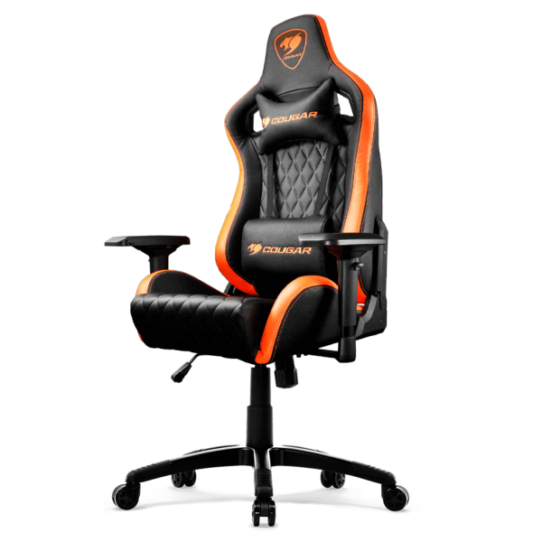 Кресло компьютерное игровое Cougar ARMOR S черный-оранжевый