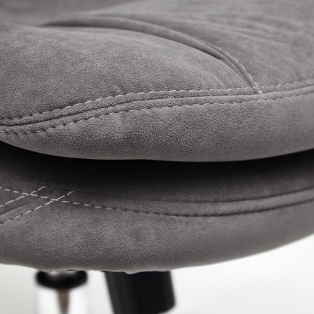 Кресло SOFTY LUX флок, серый