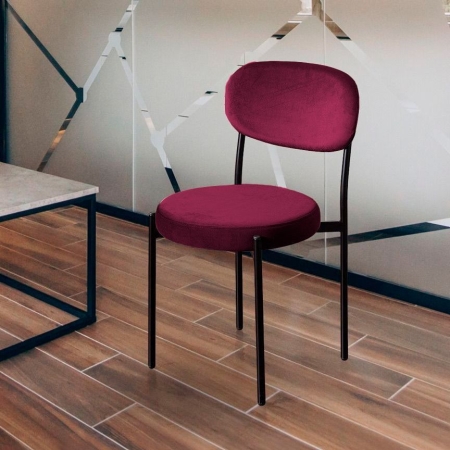 Стул Mason бархат винно-красный