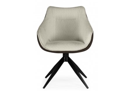 Стул на металлокаркасе Kansas коричневый, кремовый, черный Стул на металлокаркасе Kansas коричневый, кремовый, черный